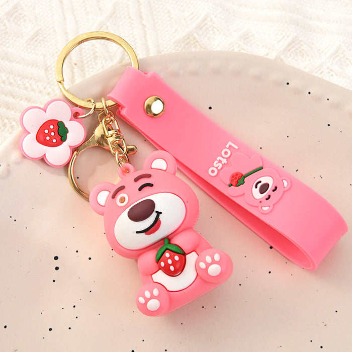 Wholesale Car Keychain Pendant Cartoon Silicone Pendant Wholesale  Keychain Blind Box