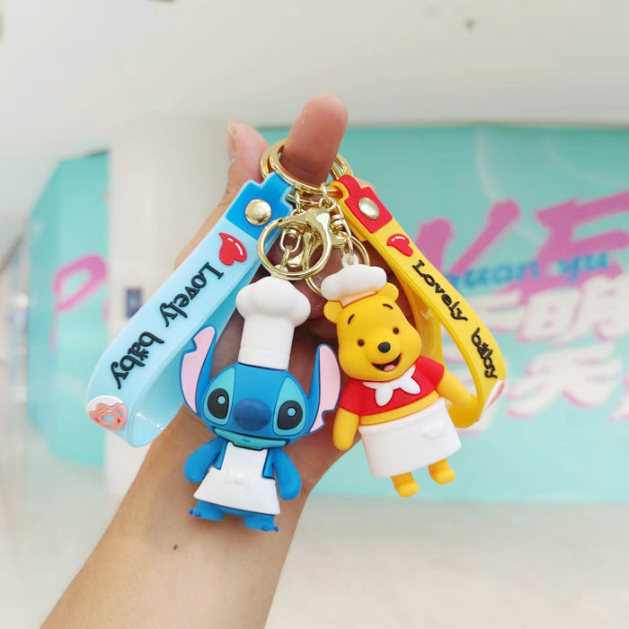 Wholesale Cartoon Doll Keychain Pendant Cute Couple Bag Pendant Keychain JDC-KC-HuJian007