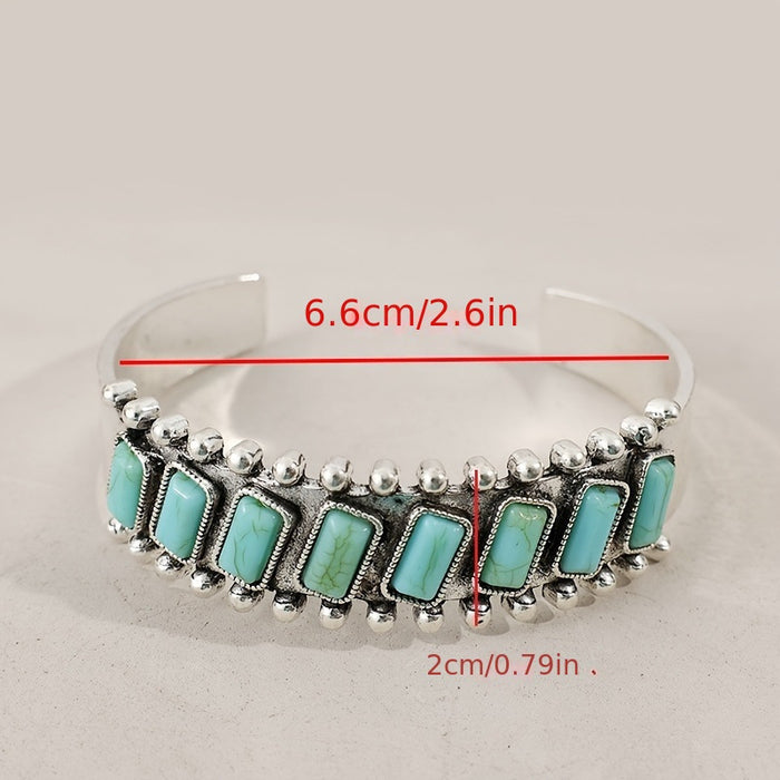 Wholesale Bohemian Natural Turquoise Retro Bracelet