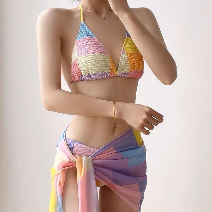 Wholesale Bikini three piece sexy hot spring vacation swimsuit