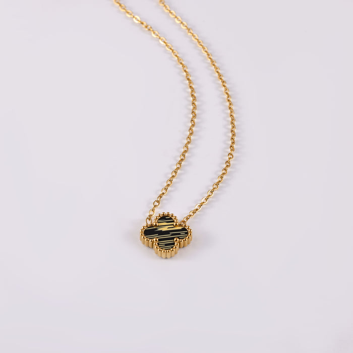 Wholesale Stainless Steel Four-Leaf Clover Collarbone Necklace