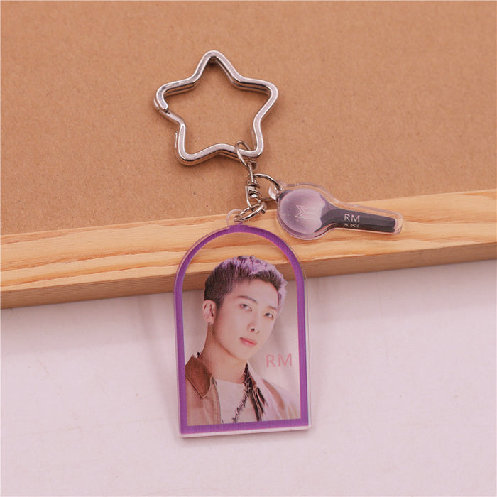 Wholesale Creative KPOP Acrylic Keychain JDC-KC-SuBo004