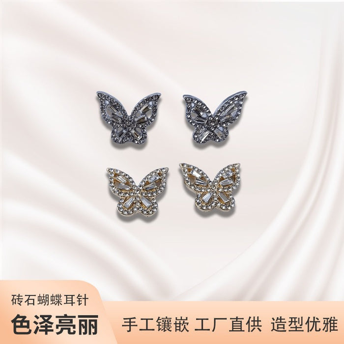 Wholesale Square Cat's Eye Alloy Earrings JDC-ES-Chengx004