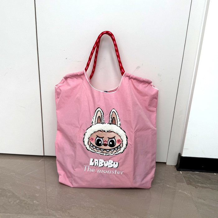 Wholesale Zippered Embroidered Shoulder Bag Waterproof Nylon Messenger Bag Handheld Canvas Bag