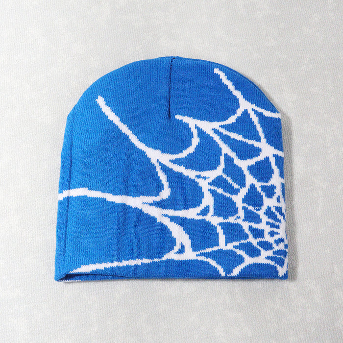 Wholesale Spider Web Pattern Acrylic Knitted Hat JDC-FH-JunL004