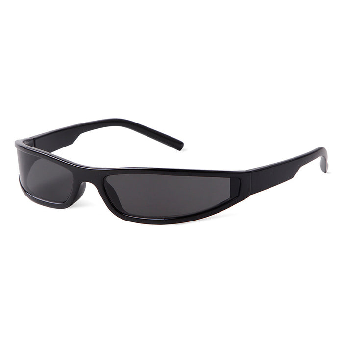 Wholesale Narrow frame sunglasses, personalized, trendy, futuristic, colorful sunglasses