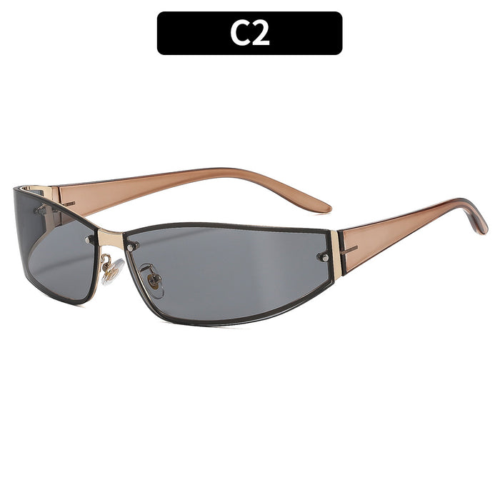 Wholesale Y2K Frameless Sunglasses Trendy Street Fashion Sun Glasses for Women