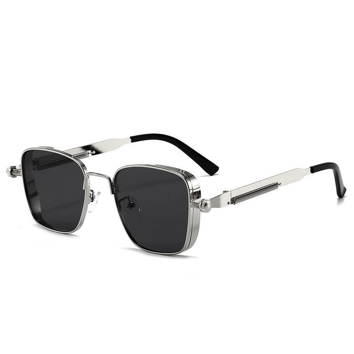 Wholesale Retro steampunk style metal square sunglasses sunglasses