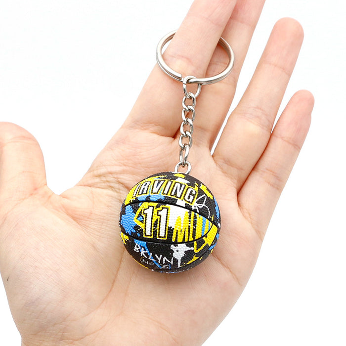 Wholesale PVC Mini Basketball Keychains JDC-KC-QLPing001