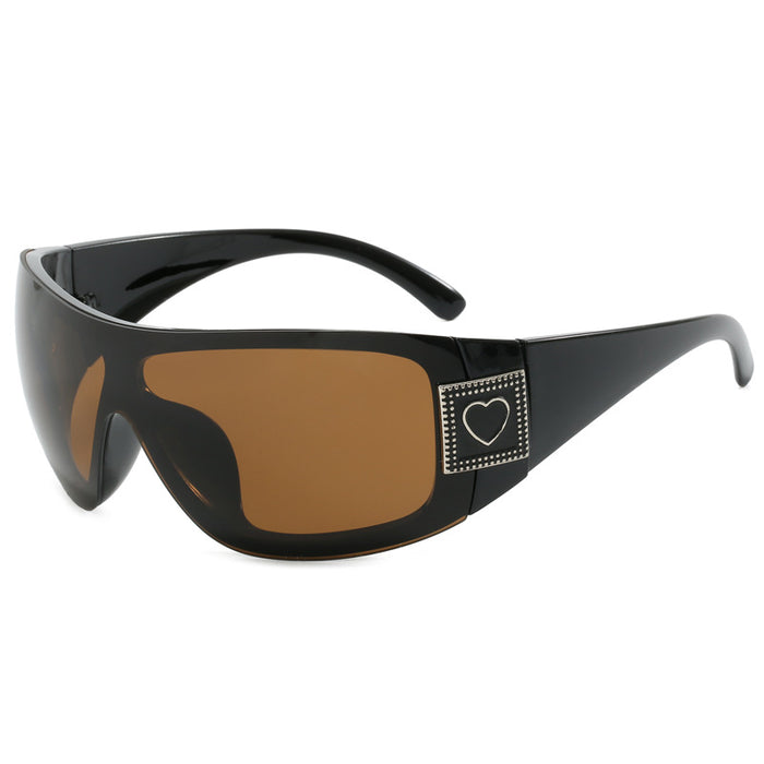 Wholesale Conjoined glasses, sunglasses, cycling high-end large frame