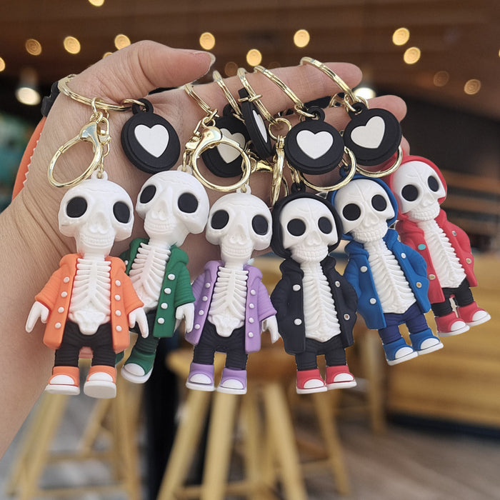 Wholesale Cartoon Silicone Doll Keychain JDC-KC-ZhuoRan030