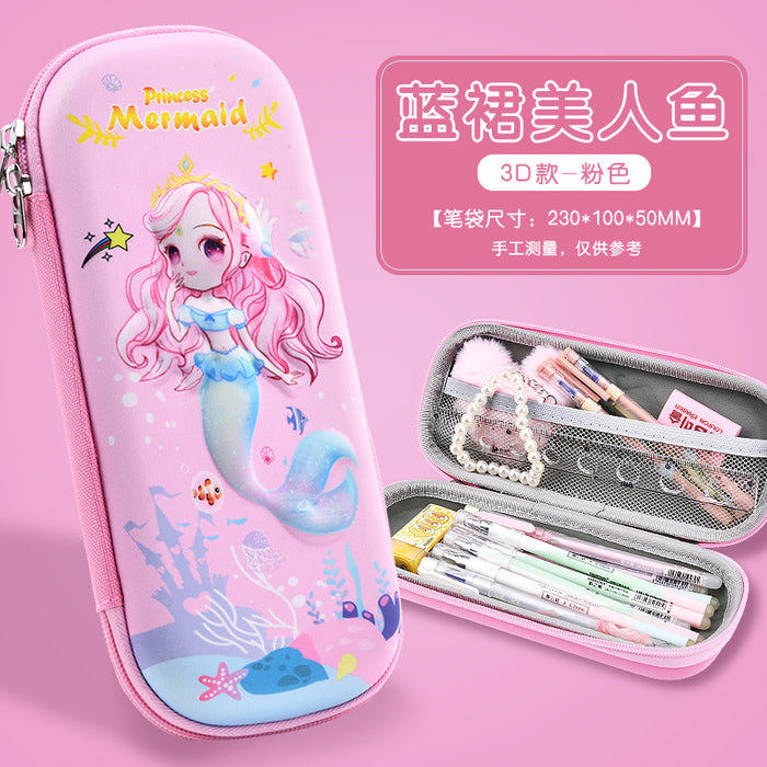 Wholesale New 3D Stereo Stationery Box for Primary School Students Cartoon Eva Pencil Case