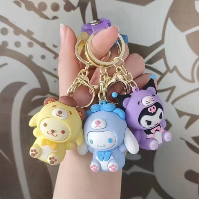 Wholesale Cartoon Silicone Doll Keychain JDC-KC-HaoXi020