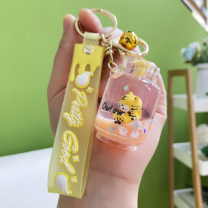 Wholesale Acrylic Animal Quicksand Keychain JDC-KC-YanG059