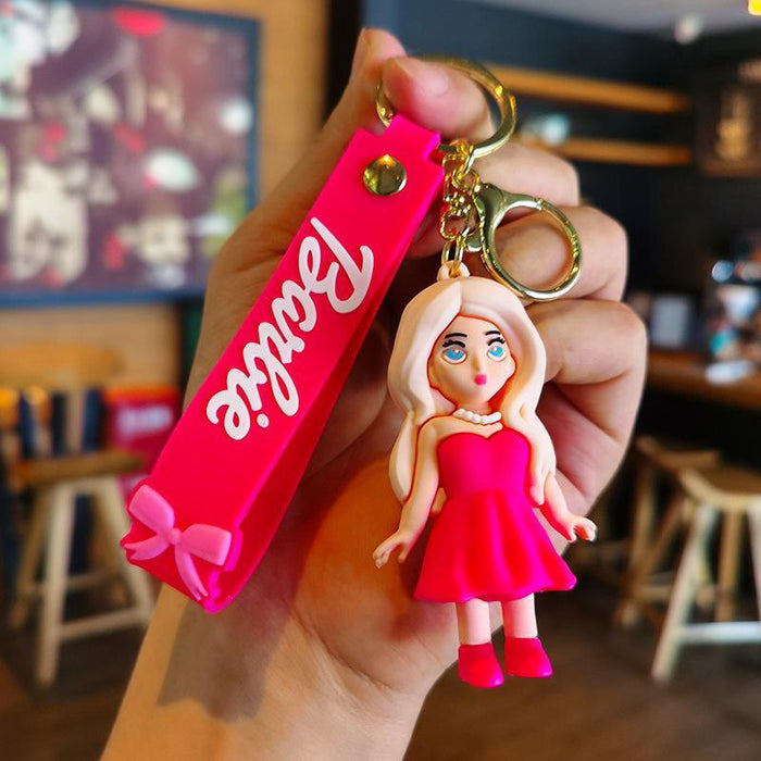 Wholesale Cartoon 3D Doll Rubber Keychain JDC-KC-Tingm042