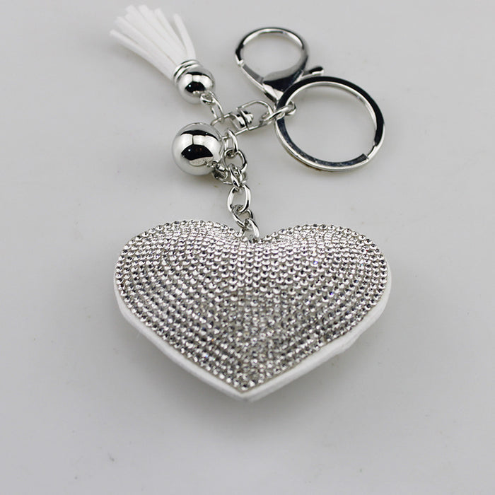 Wholesale Heart Shaped Rhinestone Keychain Fashion Accessory For Gift Boutique Resale