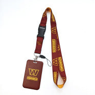 Wholesale of 10pcs/pack Rugby Card Set Polyester Hanging Cord Keychain JDC-KC-LongL001