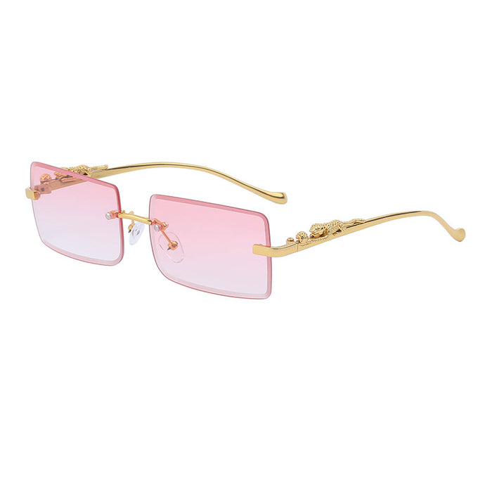 Wholesale Frameless sunglasses fashion box sunglasses