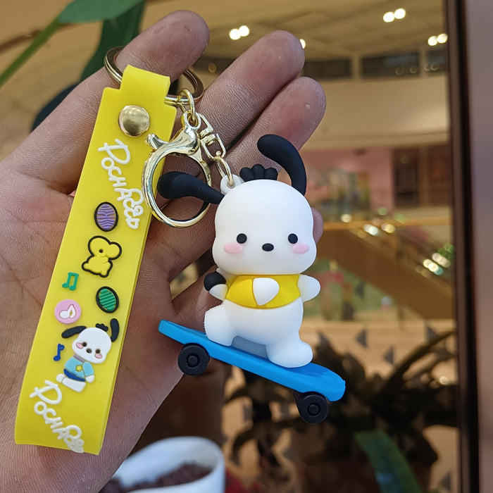 Wholesale Cartoon Silicone Anime Keychain JDC-KC-YiChang033