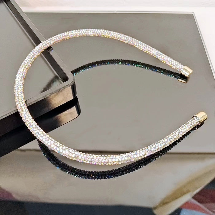 Wholesale Thin Edge Rhinestone Headband JDC-HD-YingT006