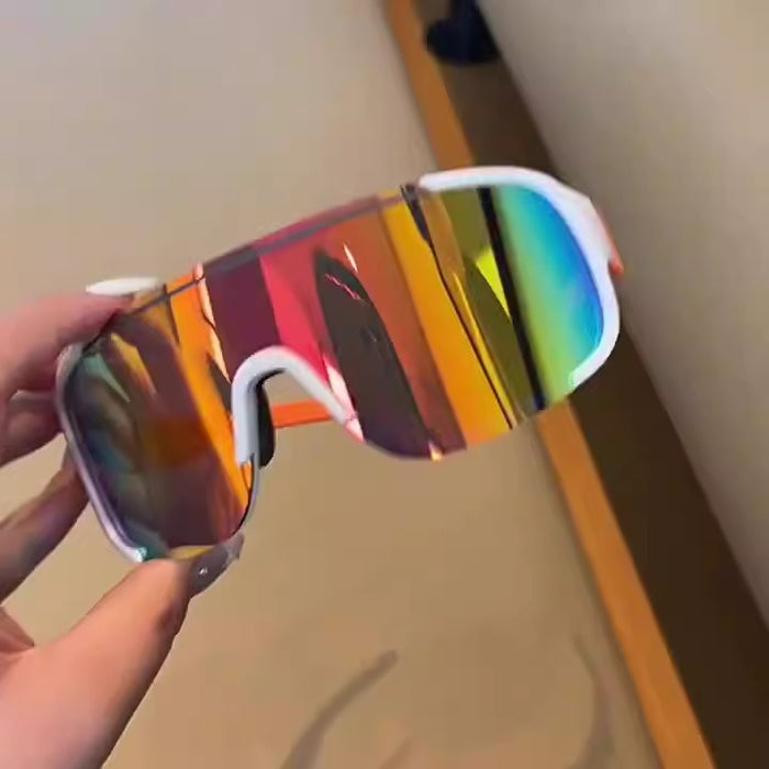 Wholesale Outdoor Cycling Windproof Eye Protection Sunglasses  Sunglasses Ski Glasses Goggles Black Large Frame Mountaineering Glasses