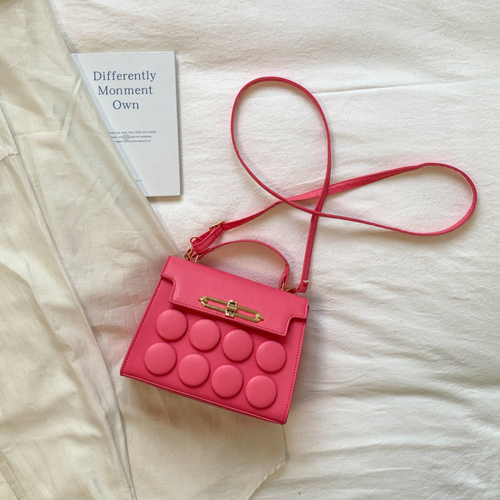 Wholesale Small Pu Handbag with Sewing Thread Design for Daily Matching Fashion Accessory