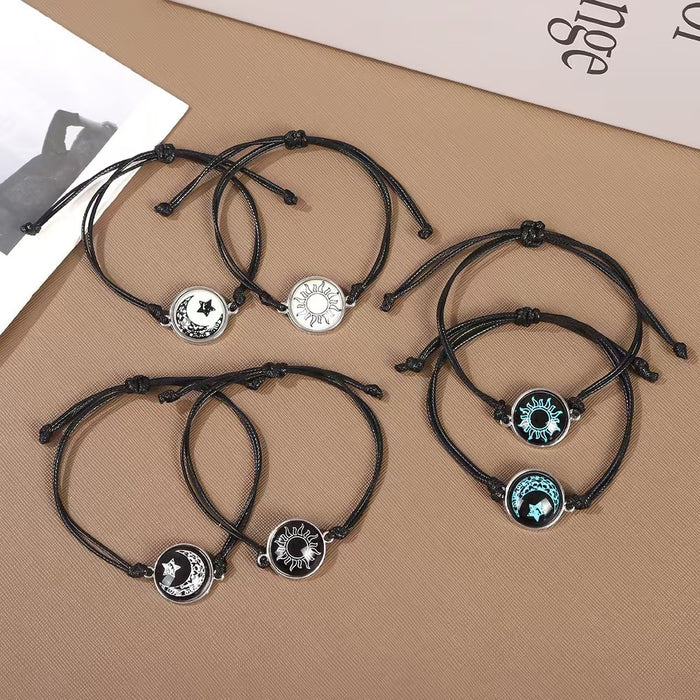 Wholesale Luminous Bracelet Alloy Base Hand-woven Bracelet