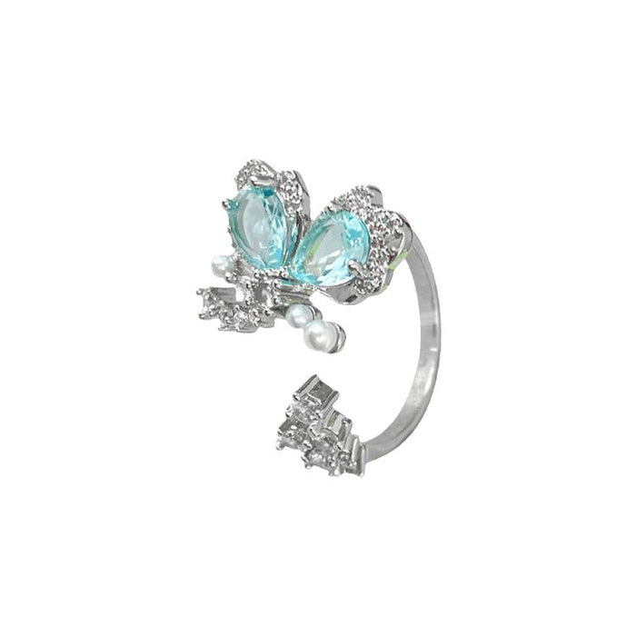 Wholesale Butterfly butterfly opening finger ring personality finger ring