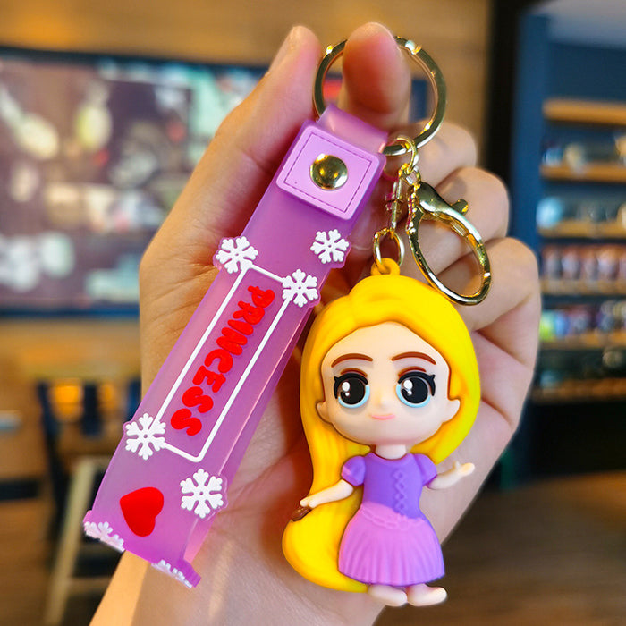 Wholesale Rubber Cartoon Doll Three-dimensional Keychain JDC-KC-Tingm104