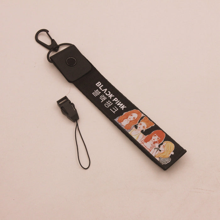 Wholesale Printed Name Slips Nylon Keychain JDC-KC-HanTian027