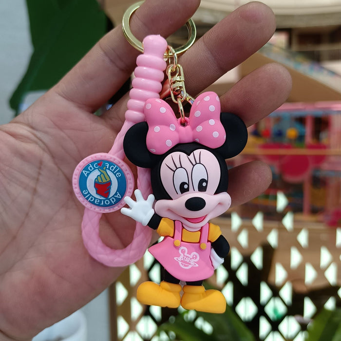 Wholesale Cartoon Silicone Doll Keychain JDC-KC-KuangK043