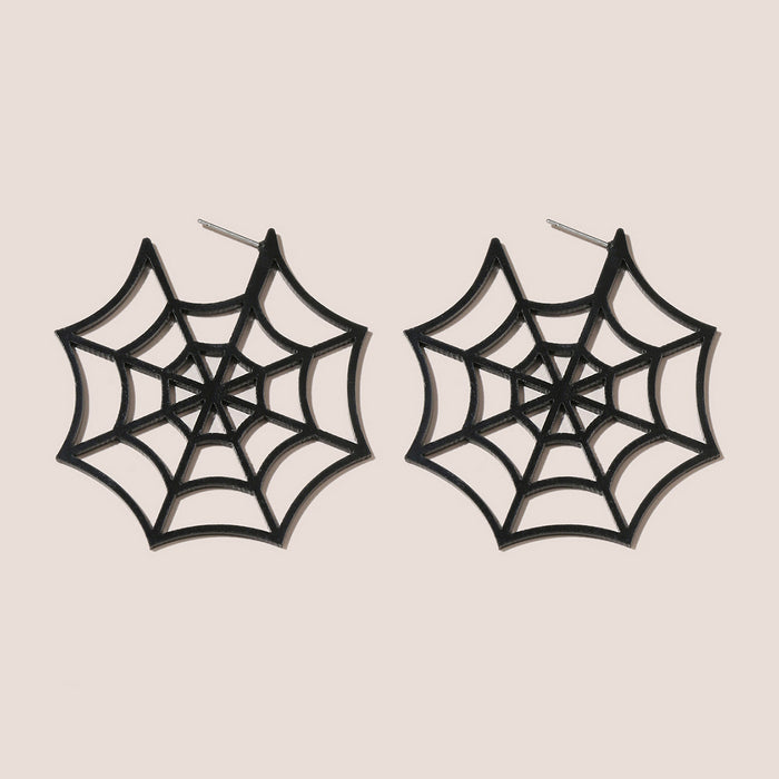 Wholesale Halloween Series Spider Web Acrylic Earrings JDC-ES-JunJie007