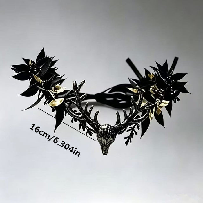 Wholesale Gothic  Headband With n And Retro Elf Forehead Pendant Metal Handmade Hair Accessory
