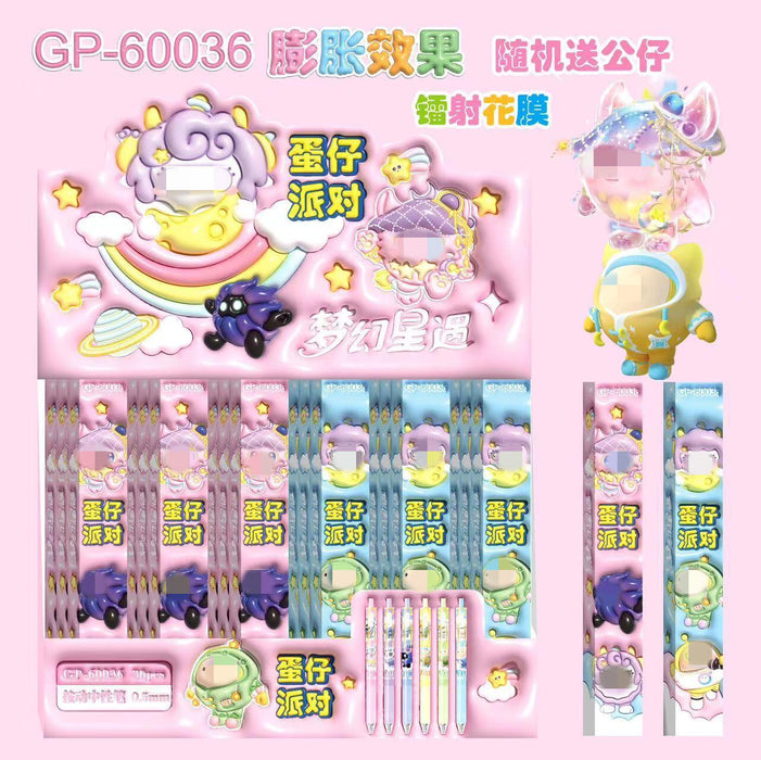 Wholesale Cartoon blind box push pen anime signature pen gravity push gel pen