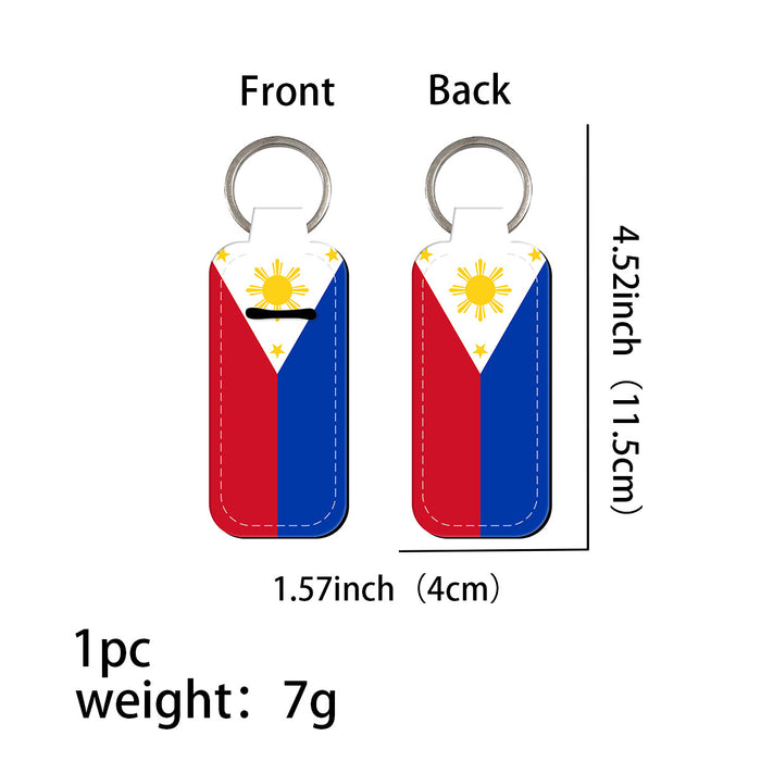 Wholesale Flag Pattern Keychains