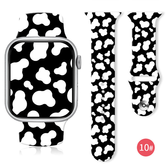 Wholesale Printed Silicone Watch Strap Wrist Strap JDC-WD-NuoQi068