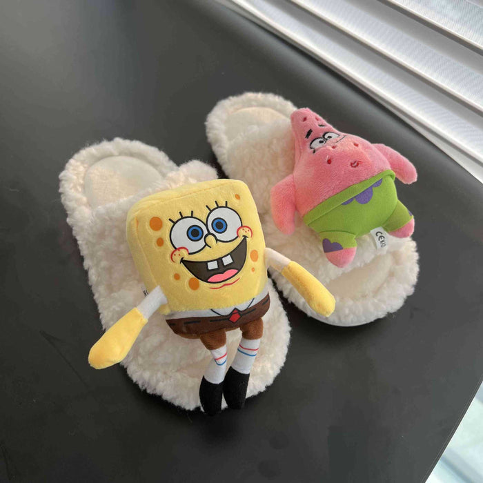 Wholesale Soft Sole Home Anti Slip Cartoon Cotton Slippers JDC-SP-Lians001