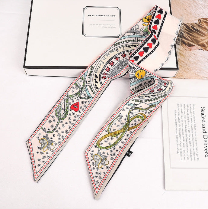 Wholesale Bow Silk Scarf Headband JDC-HS-JunJie001