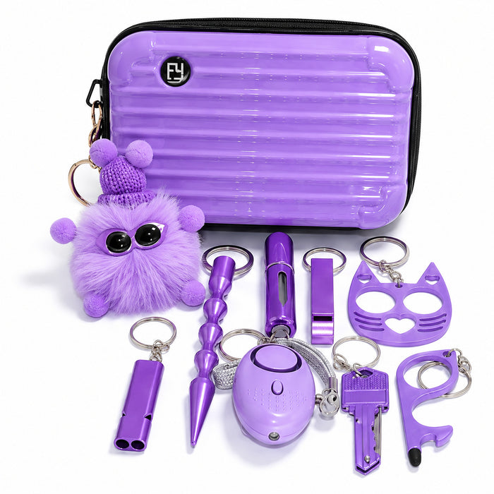 Wholesale Multicolor PVC Keychain Set 10 Pieces With Storage Pouch Little Fresh Schoolgirl Style Daily Carry Gift Boutique Resale