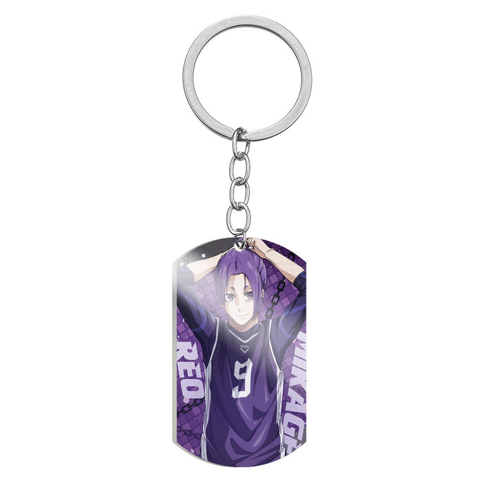 Wholesale Cartoon Color Printing Stainless Steel Keychain JDC-KC-HuanYu030