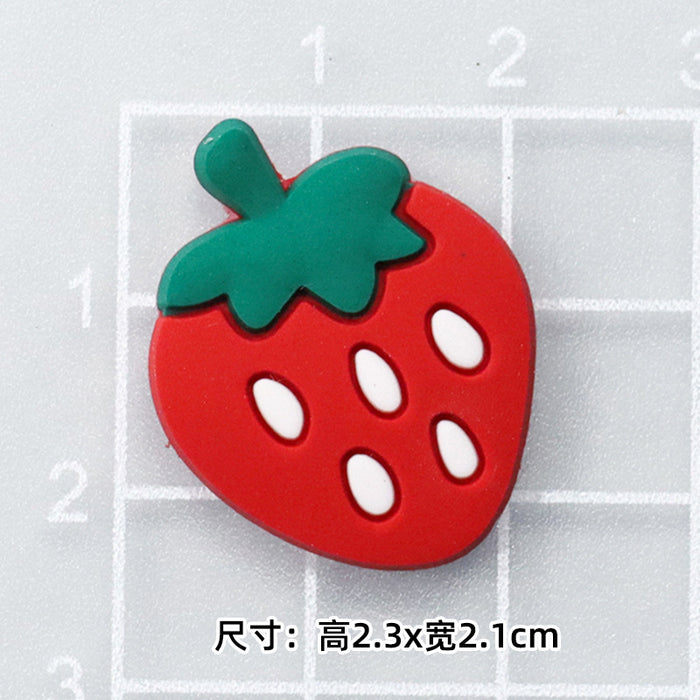 Wholesale 5pcs Cartoon bear soft rubber accessories cream rubber mobile phone case hole shoes hair accessories material bag