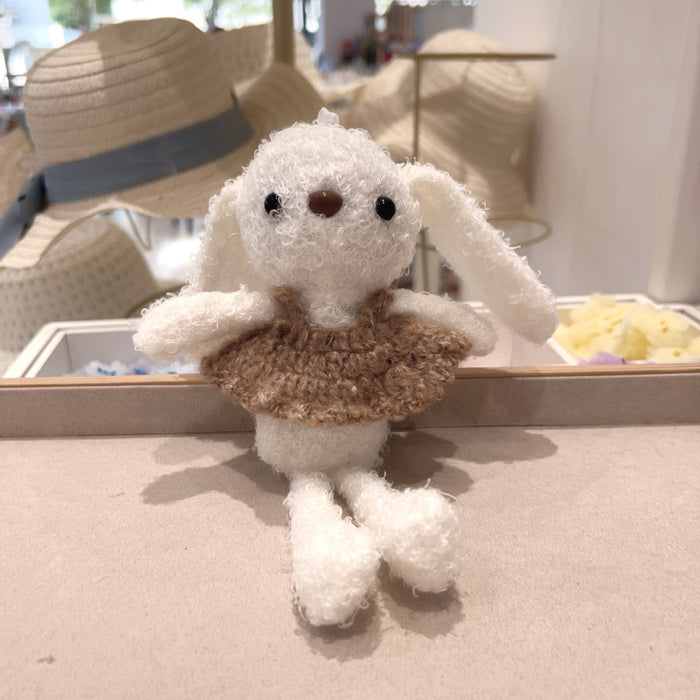 Wholesale Plush balloon teddy bear keychain bag pendant cute cartoon children's toys handmade accessories