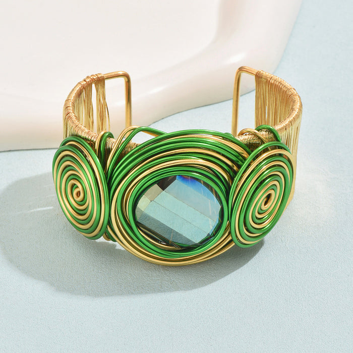 Wholesale Handmade geometric jewelry with flower bracelets