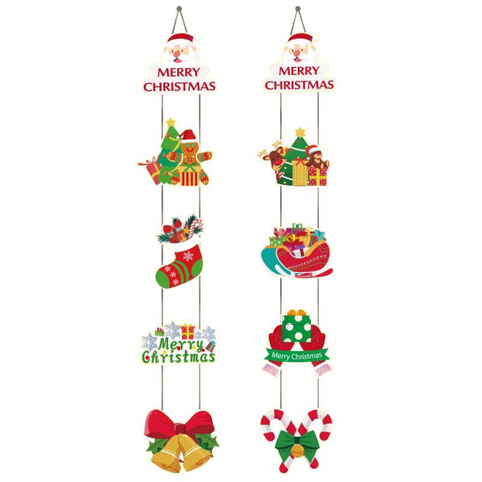 Wholesale Christmas Door Head Decoration Pendant Party Scene Atmosphere Decoration Paper Creative Small Door Hanging