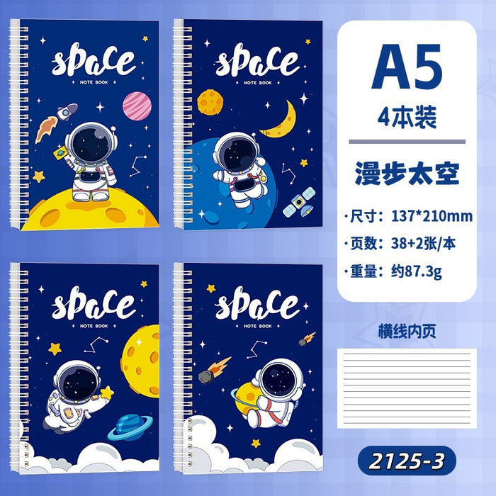 Wholesale A5 spiral cratoon creative notebook