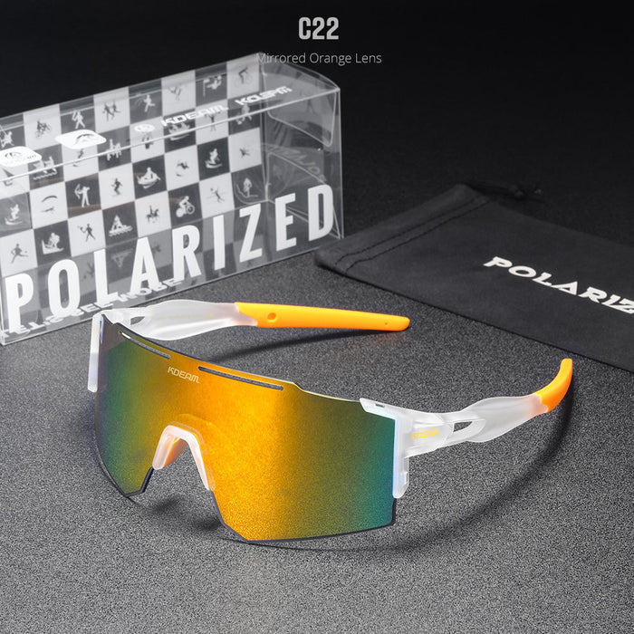 Wholesale PC Large Frame One-piece Polarized Sunglasses JDC-SG-KaiDian007