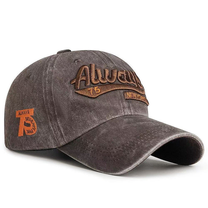 Wholesale Sunscreen Cap Women's Sunshade Cap Washed Letter Embroidered Baseball Cap