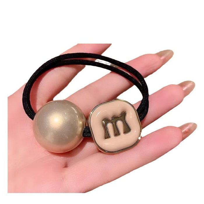 Wholesale Hair Rope Ball Hair Circle Pearl Hair Accessories Hair Rope Women' s Ponytail Headwear