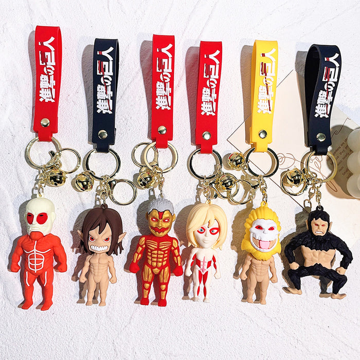 Wholesale Silicone Cartoon Doll Keychain JDC-KC-QiChao063