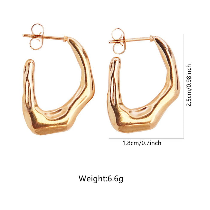 Wholesale Stainless Steel Geometric Earrings Earrings